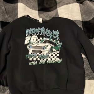 Black Graphic Men's Sweater
